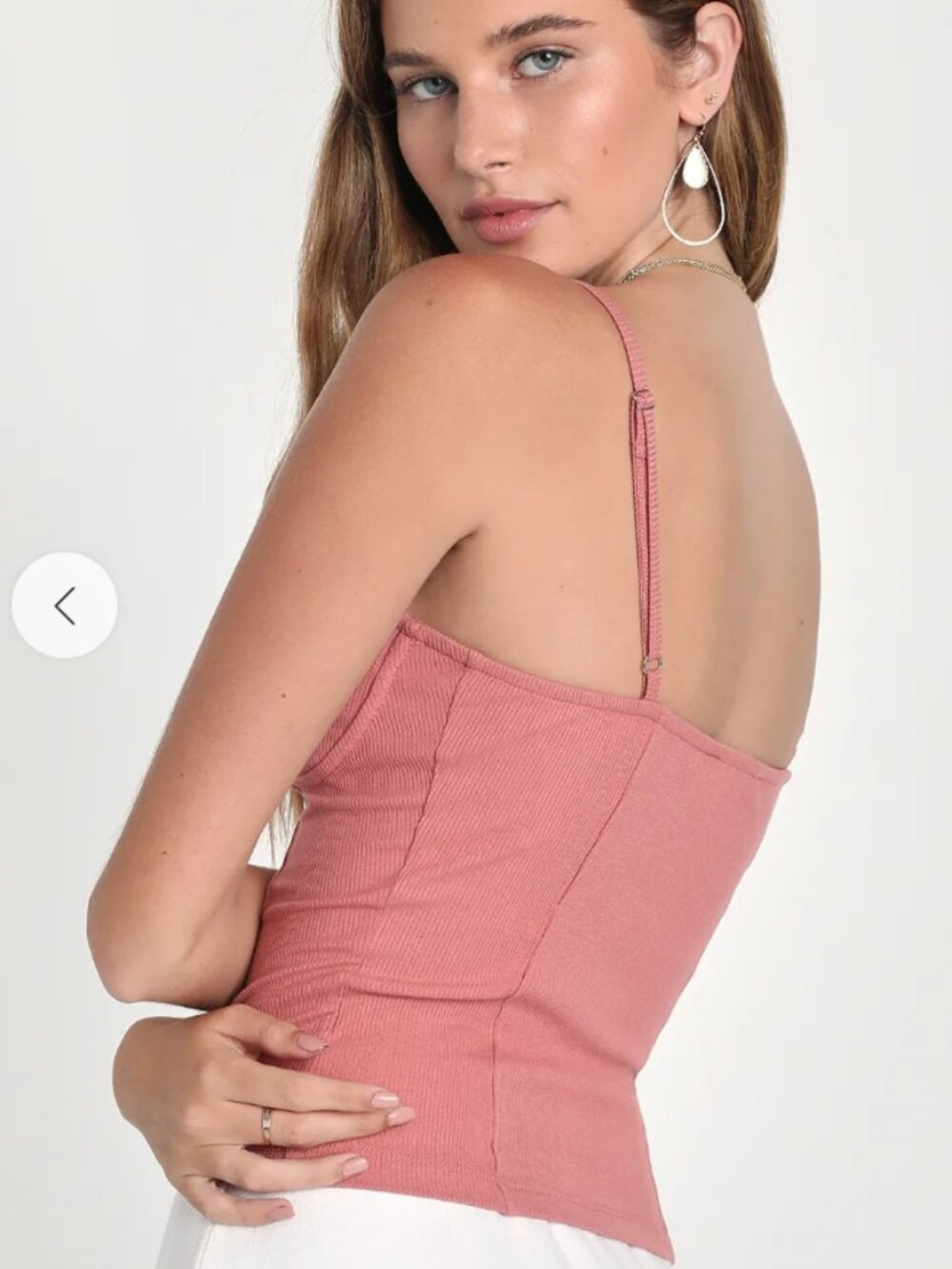 Lulus Ribbed Bustier Tank Top - Picture 5 of 5
